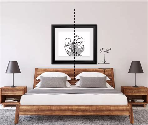 how high to hang art above bed: Delving into the Aesthetics and Practicalities of Bedroom Art Display