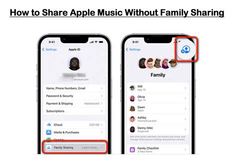 how to share apple music without family sharing